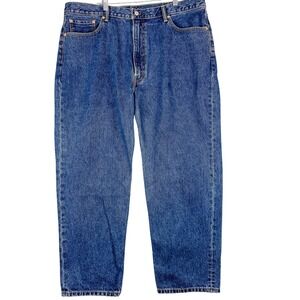 Levis 550 Jeans Mens 42x30 Blue Relaxed Fit Tapered Leg Denim‎ Workwear Outdoor